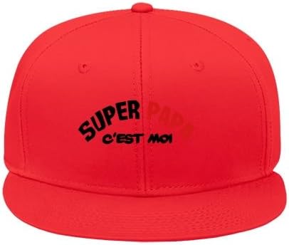 Cotton Hip Hop Cap Super Papa Cest Moi Male/female Hip Hop Caps Red Kelvigibbs