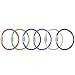 Keychain, Wisdompro 20 Pack of 4.3 Inches Stainless Steel Wire Ring 2mm Cable Loop Rings for Hanging Luggage Tag, Keys and ID Tag Keepers - Multicolor