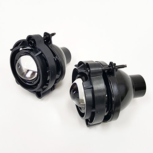 LEDIN for 2010-2015 Chevrolet Equinox Projector Fog Driving Lights Kit with Bezel Wire Harness Bulbs