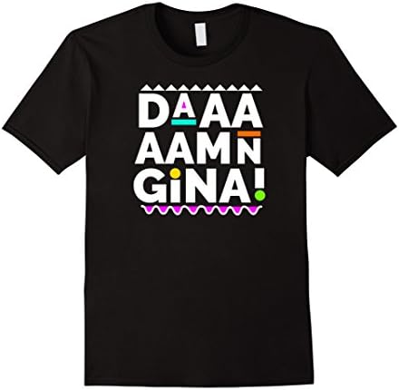 Mens Damn Gina 90s Urban Martin TV Show T-Shirt Men &amp; Women Sizes 2XL Black