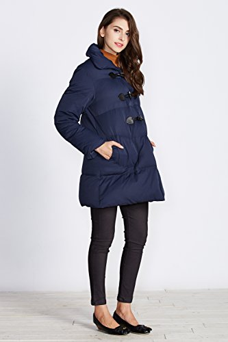 Sweet Mommy Maternity and Mother's Down Duffle Coat with baby wearing pouch
