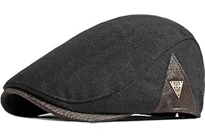 JAOAJ Men Flat Cap Newsboy Ivy Hat, Beret Cap Duckbill Hat, Driving Cap Hunting Hat