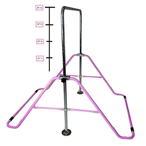 KidsJungle Kids Jungle Gym 3 in 1 Gymnastics Monkey Bar Deluxe Swing Set, Trapeze Rings, Adjustable Horizontal Climb… - Image 7