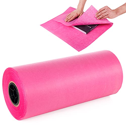 IDL Packaging 18" x 1800' SatinPack Tissue Paper Roll, 20 Basis Weight, Cerise…