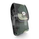 Camouflage Design Vertical Heavy Duty Rugged Cover Belt Clip Side Case For Alcatel A382G Tracfone THE BIG EASY