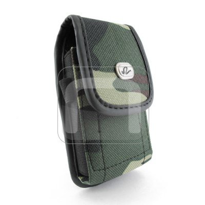 Camouflage Design Vertical Heavy Duty Rugged Cover Belt Clip Side Case For Alcatel A382G Tracfone THE BIG EASY