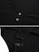 Queen.M Women's Basic Solid Bodysuit Single Breasted Long Sleeve Bodycon Jumpsuit Stretchy Romper Leotard Tops, Black, Small