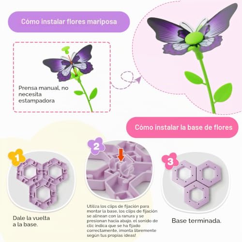 ASTGMI Flower Girls Craft Kit, DIY Flower Press Toys, Toys Gifts Birthday Kids School for 4 5 6 7 8 9 10 Years, Mother's Day Gift, Gift for Girls Christmas