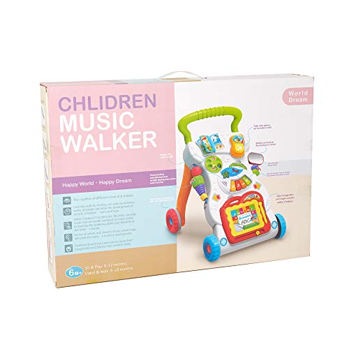 image for Dporticus 3-in-1 Early Development Toy Baby Sit to Stand Interactive L