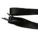 Goodlace Flat Shoelaces Silk Ribbon Shoe Laces f. Sneaker Sport Shoes Fantastic 2cm Wide Black