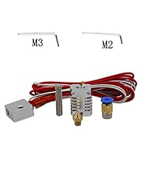 Kee Pang Full Metal J Head Hotend Kit de extrusora remoto para CR8 V6 filamento impresoras 3d parte bloque termistores Bowden piezas + M2 M3 Hex Driver