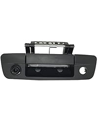 Dodge Ram Backup cámara (2009   2015) con mango de portón trasero universal para monitores (RCA), Negro