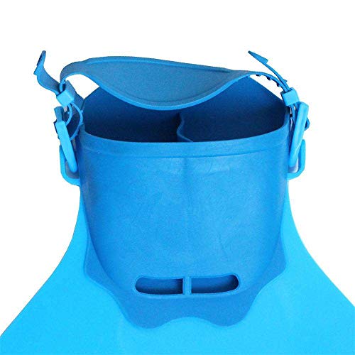 Swimming Mermaid Fin, YiMiky Cute Kids Swimming Fins Monofin Mermaid Tails Foot Flippers Water Sports Training Shoes Feet Tail Monofin Swimming Snorkeling Fins for Girls Boys - Blue