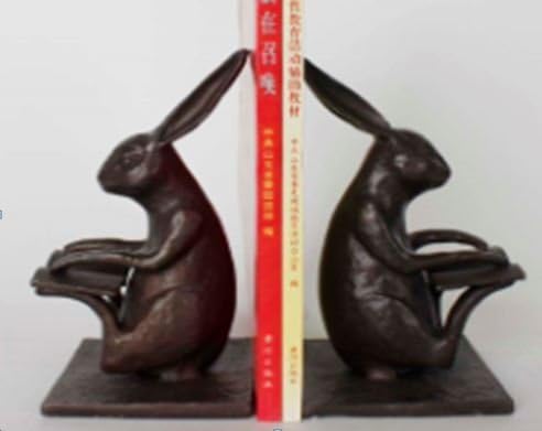 Home Studious Rabbit Bookends (Set of 2) Cast Iron Book end Set