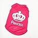 Urparcel Pet Dog Vest Clothes T-Shirt Cat Puppy Superman Crown Shirt Red S