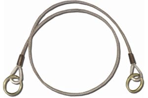 Guardian Fall Protection 10411 4-Foot Galvanized Cable Choker Anchor with 2-1/2-Inch and 3-Inch Ends