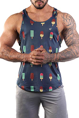 Jed North Bodybuilding Tank Top Gym Stringer Y-Back Muscle Racerback