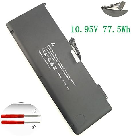 SKYSTYLE New Replacement A1382 Laptop Battery For MacBook Pro 15.4" 2.0GHz Core i7 (A1286) - Early 2011 MC721L L/A 2.2GHz Core i7 (A1286) - Early 2011 MC723LL/A A1382 661-5211 661-5476 10.95V 77.5WH