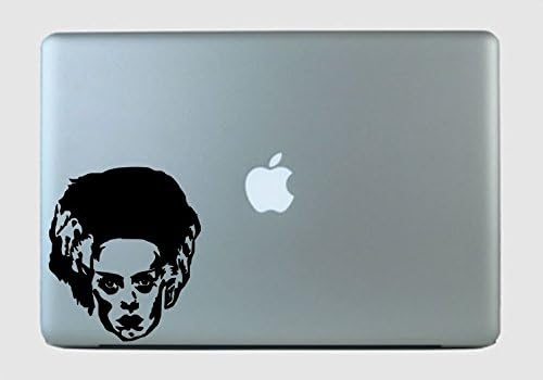 Frankenstein Bride Face Vinyl Decal Sticker Dark Grey