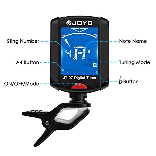 image for PACETAP Guitar Tuner Clip on Chromatic Digital Tuner Acoustic Guitars,