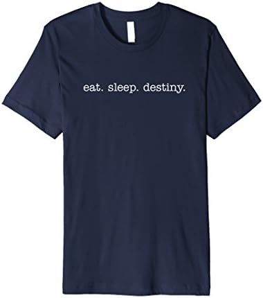 Mens Eat Sleep Destiny Premium T-shirts Large Navy