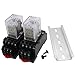 mxuteuk 2pcs HH54P DC 12V Coil 14 Pin 3A 4PDT LED Indicator Electromagnetic Power Relay, with Base, with DIN Rail Slotted Aluminum
