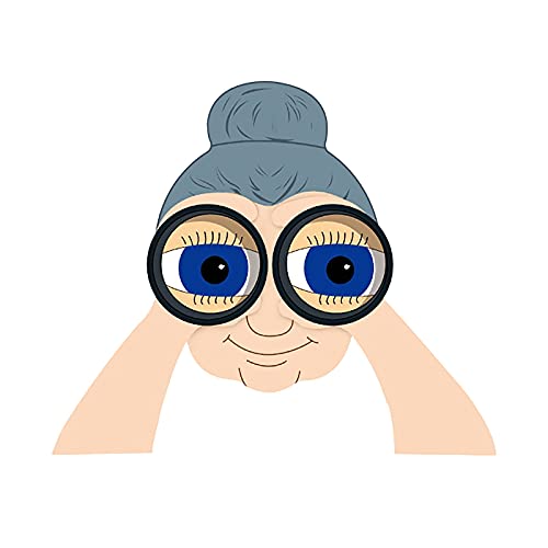 Fence Decoration Nosy Old Man and Lady, Garden Courtyard Art Courtyard Art Decoration (B)