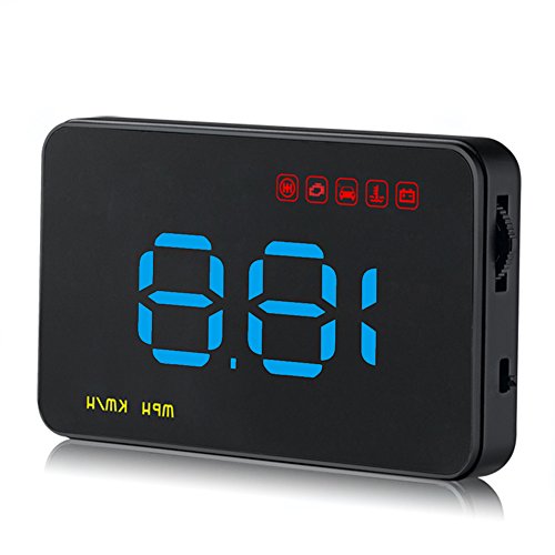 Car HUD, Junda Head UP Display Digital Car Speedometer Overspeed Alarm Measure Driving Speeding Warning Projector For All Cars - Thumbnail 7
