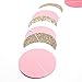 Chloe Elizabeth Circle Dots Paper Party Garland Streamer Backdrop (4-Pack, 10 Feet Per Garland, 40 Feet Total) - Pink, White, Gold Glitter
