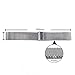 TFSeven 22mm Strap Bracelet Pin Buckle Silver Fashion DIY 304 Stainless Steel Mesh Watch Bands