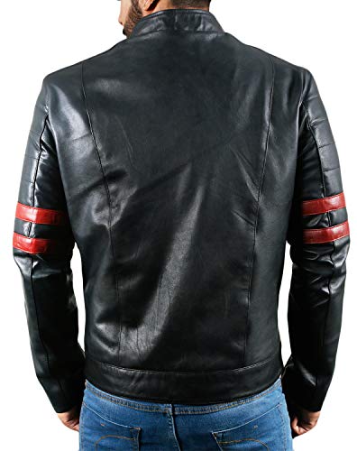 Laverapelle Men's Genuine Lambskin Leather Jacket (Black, Extra Small, Polyester Lining) - 1501535
