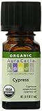 Aura Cacia Organic Essential Oil, Cypress, 0.25 Fluid Ounce