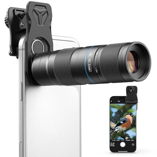 Evil eye 5-10X Zoom Telephoto Lens for Smartphone, Telephoto Photography Lens with Universal Clip, Aluminum Phone Camera Lens Kit, Phone Lens Attachment Fit for iPhone & Android Phone