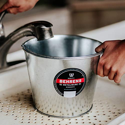 Behrens 1205GS 3Pack Galvanized Steel Utility Pail, 5Quart, silver