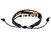 Areke Genuine Leather Bracelets Cool Male Unisex Bangle Angel Wing Feather Wrap Adjustable Bracelet