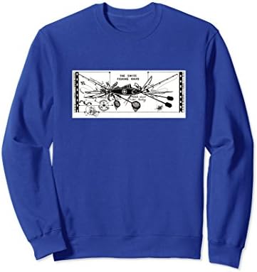 Unisex The Swiss Army Fishing Knife Funny Fishing Sweatshirt Medium Royal Blue