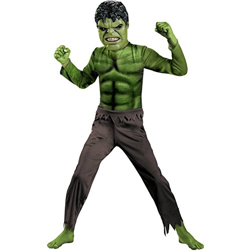 Disguise Boys Marvel Avengers Hulk Costume W/Mask, Size Small (6) 0398