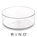 BINO Lazy Susan Turntable Spice Organizer Bin, Clear and Transparent Plastic Rotating Tray for Kitchen Pantry, Cabinet, and Countertops