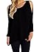 Allegrace Womens Sexy Off Shoulder Long Sleeve T Shirts Fashion Tops
