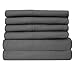 Cal King Size Bed Sheets - 6 Piece 1500 Supreme Collection Fine Brushed Microfiber Deep Pocket California King Sheet Set Bedding - 2 Extra Pillow Cases, Great Value, California King, Gray