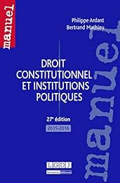 Droit constitutionnel et institutions politiques