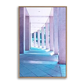 Framed Canvas Wall Art for Living Room, Bedroom Colorful Corridor Canvas Prints for Modern Home Decoration Ready to Hang - 16"x24" inches
