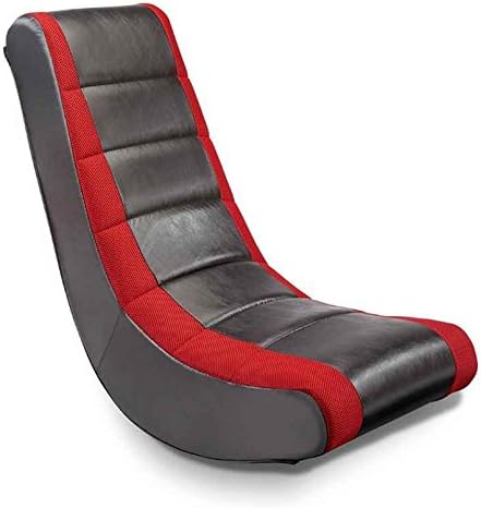 Video Game Rocker with Red Mesh Racing Stripes