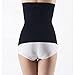 Lifemall New Breathable Elastic Postpartum Postnatal Recoery Support Girdle Belt,Tummy Trimmer Fat Burning Lost Weight Waist Trainer Slimming Belt,Body Shaper (M, Black)