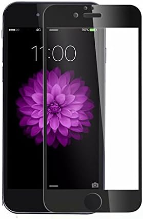 CASPTM 2.5D Colorful Full Coverage Tempered Glass Screen Protector for iPhone 5 5S SE, Ultra Thin Anti-Scratch Protective Film for i5/5S/SE-4.0’’ inch (Black)