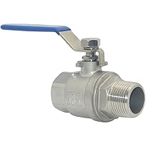 5PCS 304 Stainless Steel Hex Nipples - 1" Male NPT Pipe Adapters For Water, Oil & Gas Lines