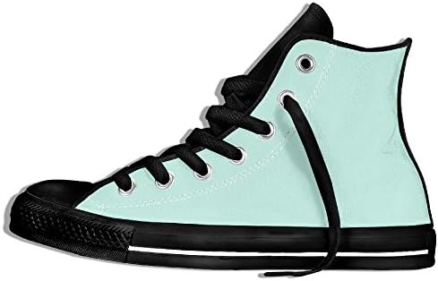 Like Yy Mint Green Unisex's Canvas Hi-Top Sneaker Hi Top Fashion Sneaker Black 40