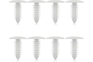 Spurick Set of 8 Bumper Plugs Front License Plate Holes Cover Clips, Plug Bumper Holes for Chevrolet Dodge Buick Ford Honda Toyota, etc…