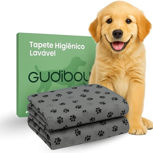 Tapete Higiênico Pet Reutilizável Grande, cerca de 1 Ano de Uso, 100x70cm, Resistente e Durável, Tapetes Laváveis Superabsorventes para Pets – 2 Unidades -