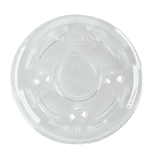 Dart PL1N Portion/Soufflé Cup Lids. Fits .5-1oz Cups, Clear, 2500/Carton